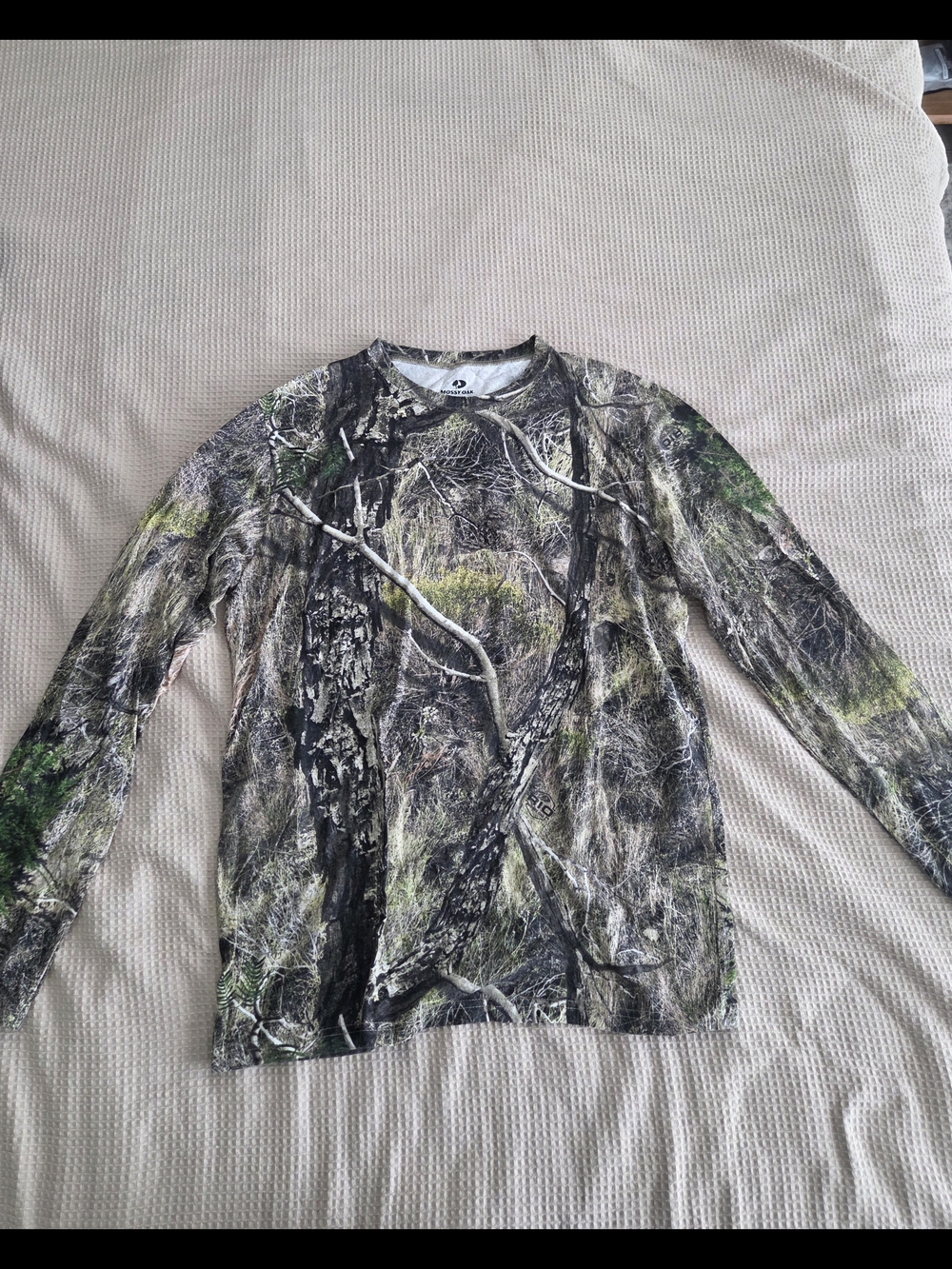 Mossy Oak Men's Camo Long Sleeve Shirt - Green, Brown, Black